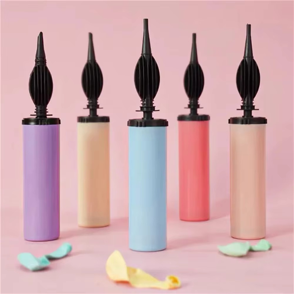 Balloon Pump Hand - 1/3 ชิ้นสุ่ม Macaroon บอลลูนปั๊ม Air Inflator