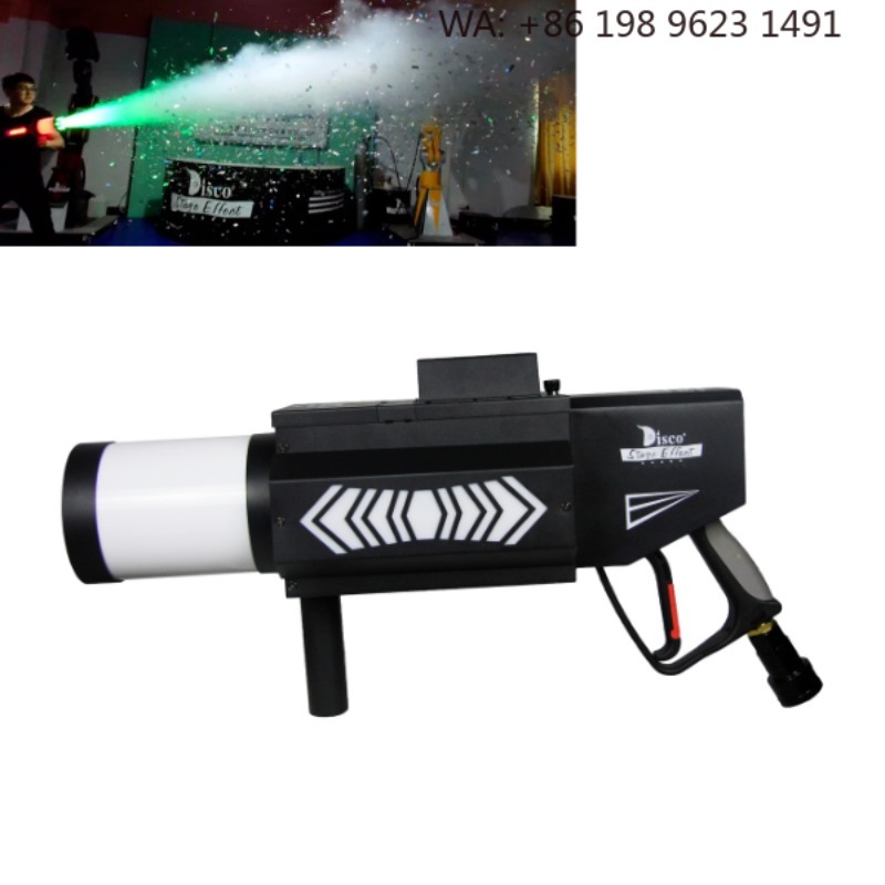Event Party Dj - เครื่องพ่นคอนเฟตติ CO2 พร้อมไฟ LED สีสันสดใส สำหรับงานแสดงบนเวที