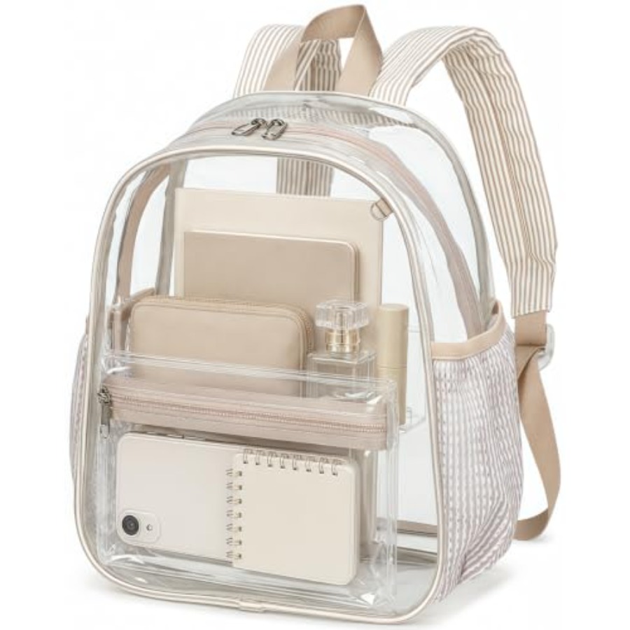 Event & Party Supply - กระเป๋าเป้ใสขนาดเล็กสำหรับงานอีเว้นท์ในสนามกีฬา ขนาด 12 x 9 x