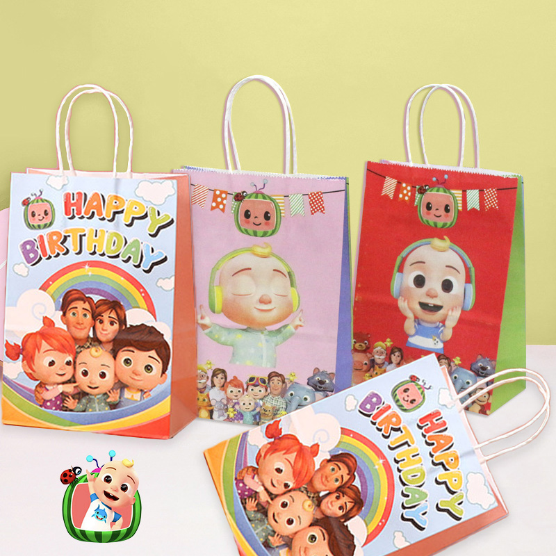 Party Favor Bag - ชุดถุงของขวัญงานปาร์ตี้โคโคเมลอนส์ น่ารัก การ์ตูน เด็กชาย เด็กหญิง อุปกรณ์งานวันเกิด