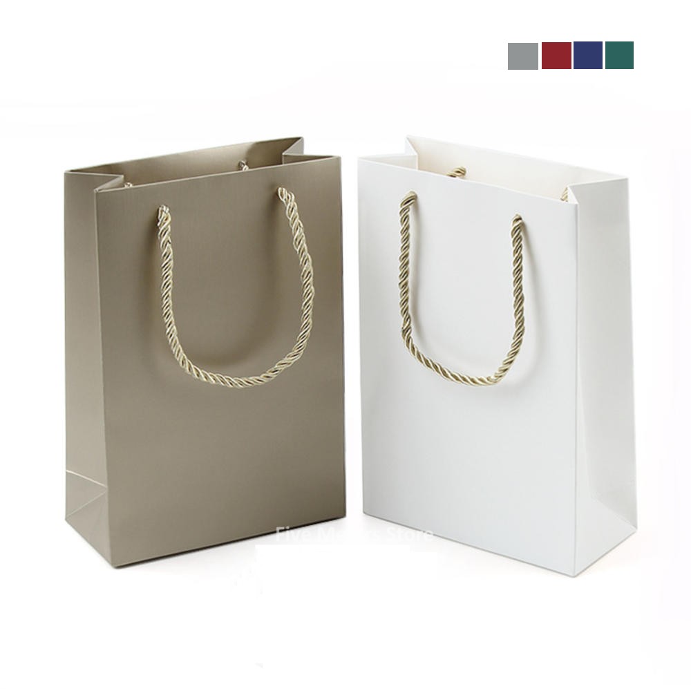 Event Party Shop - ถุงซานตากระดาษสีหลายสีพร้อมที่จับถุงช้อปปิ้งถุงซานตาเทศกาลกระดาษคราฟท์กระเป๋าใส่ของเสื้อผ้า