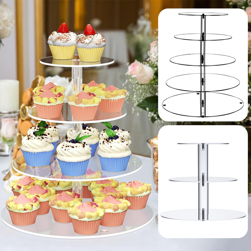 ชั้นวางคัพเค้กอะคริลิคทรงกลม 1 - Cupcake Stand Tier บทวิจารณ์และราคา