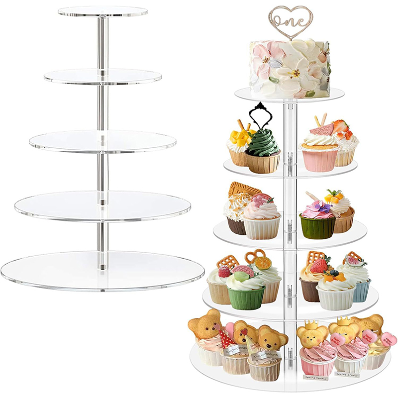 ชั้นวางคัพเค้กอะคริลิคทรงกลม 1 - Cupcake Stand Tier บทวิจารณ์และราคา