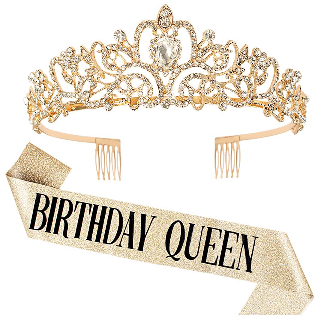 ชุดสายสะพายวันเกิดพร้อมมงกุฎคร - Birthday Sash Glitter บทวิจารณ์และราคา
