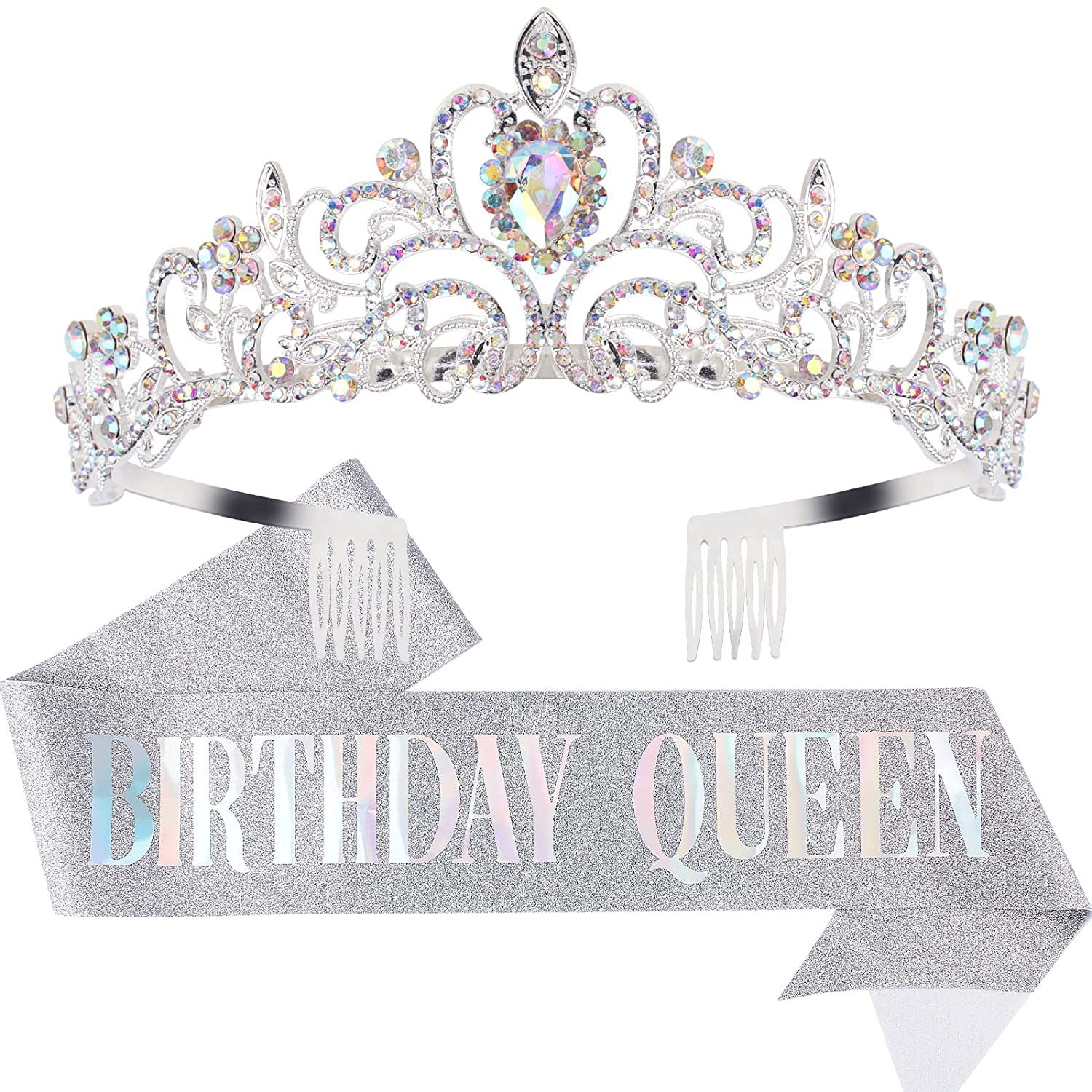 ชุดสายสะพายวันเกิดพร้อมมงกุฎคร - Birthday Sash Glitter บทวิจารณ์และราคา
