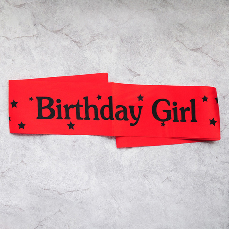 สาววันเกิดริบบิ้นไหล่สาววันเกิ - Birthday Sash Glitter บทวิจารณ์และราคา