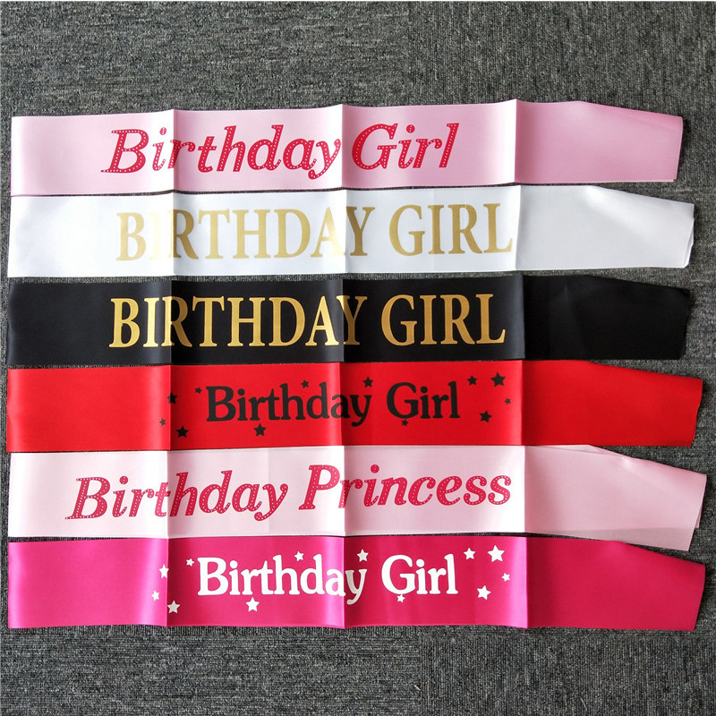 สาววันเกิดริบบิ้นไหล่สาววันเกิ - Birthday Sash Glitter บทวิจารณ์และราคา
