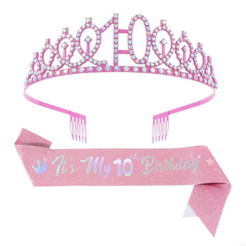 ระยิบระยับวันเกิดสีชมพู Tiaras - Birthday Sash Glitter บทวิจารณ์และราคา