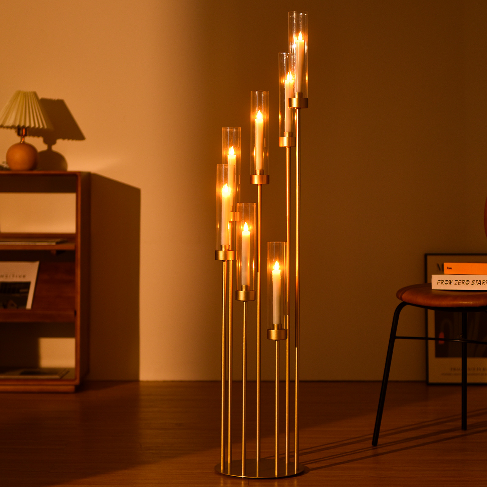 ชุดเชิงเทียนตั้งพื้นสีทอง 7 แข - Centerpiece Stick บทวิจารณ์และราคา