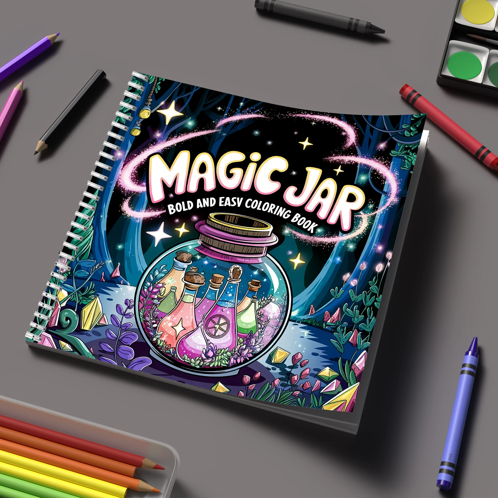 สมุดระบายสีขวดวิเศษสำหรับสมุดร - Supply Event บทวิจารณ์และราคา