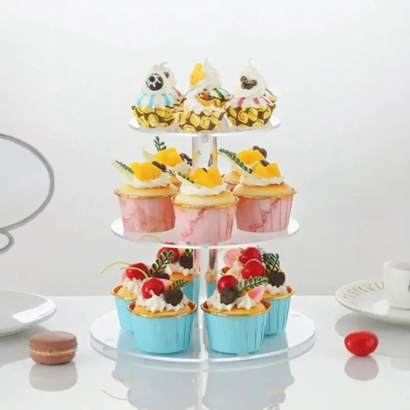 ชั้นวางคัพเค้กอะคริลิคใส 3-5 ช - Cupcake Stand Tier บทวิจารณ์และราคา