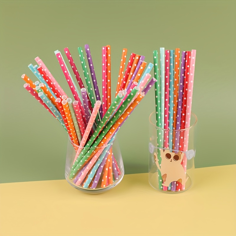 หลอดกระดาษแบบใช้แล้วทิ้งสีสันส - Paper Straw Color บทวิจารณ์และราคา