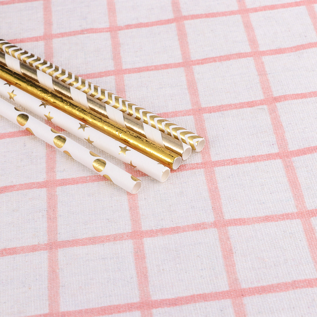 หลอดกระดาษรูปหัวใจ 50 ชิ้น แบบ - Paper Straw Color บทวิจารณ์และราคา