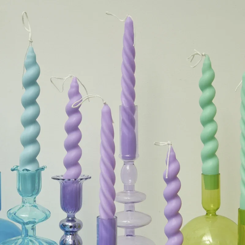 2Pc Spiral เทียนเทียนหอมเทียนต - Centerpiece Stick บทวิจารณ์และราคา