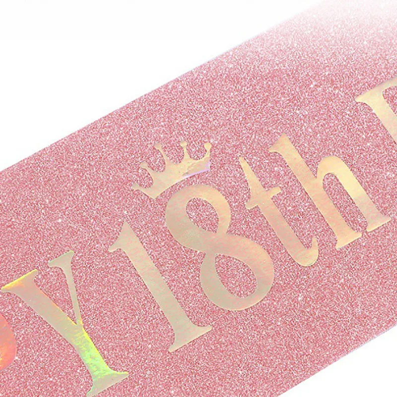 13th 10th มีความสุข21st 16TH 3 - Birthday Sash Glitter บทวิจารณ์และราคา