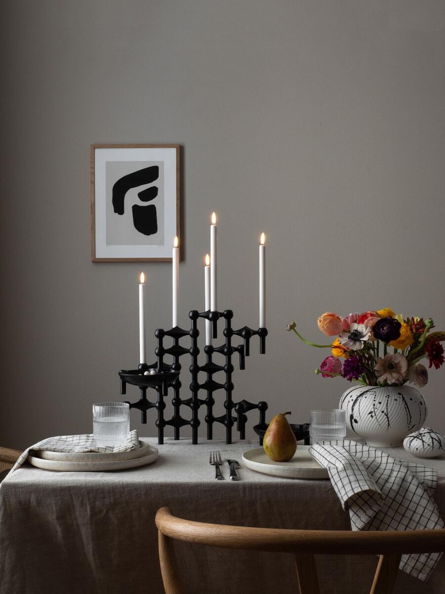 เชิงเทียนโลหะรูปทรงโมเลกุล สีด - Centerpiece Stick บทวิจารณ์และราคา