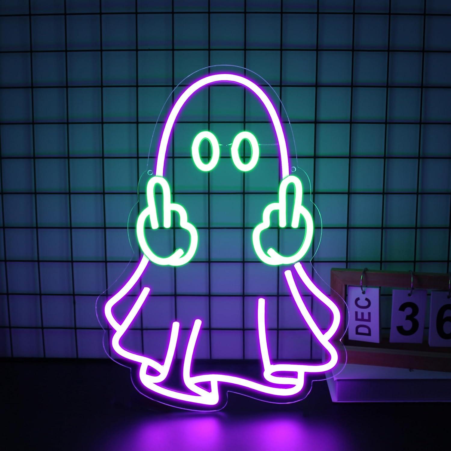 ป้ายไฟนีออนรูปผี ใช้พลังงานจาก - Neon Sign Party บทวิจารณ์และราคา