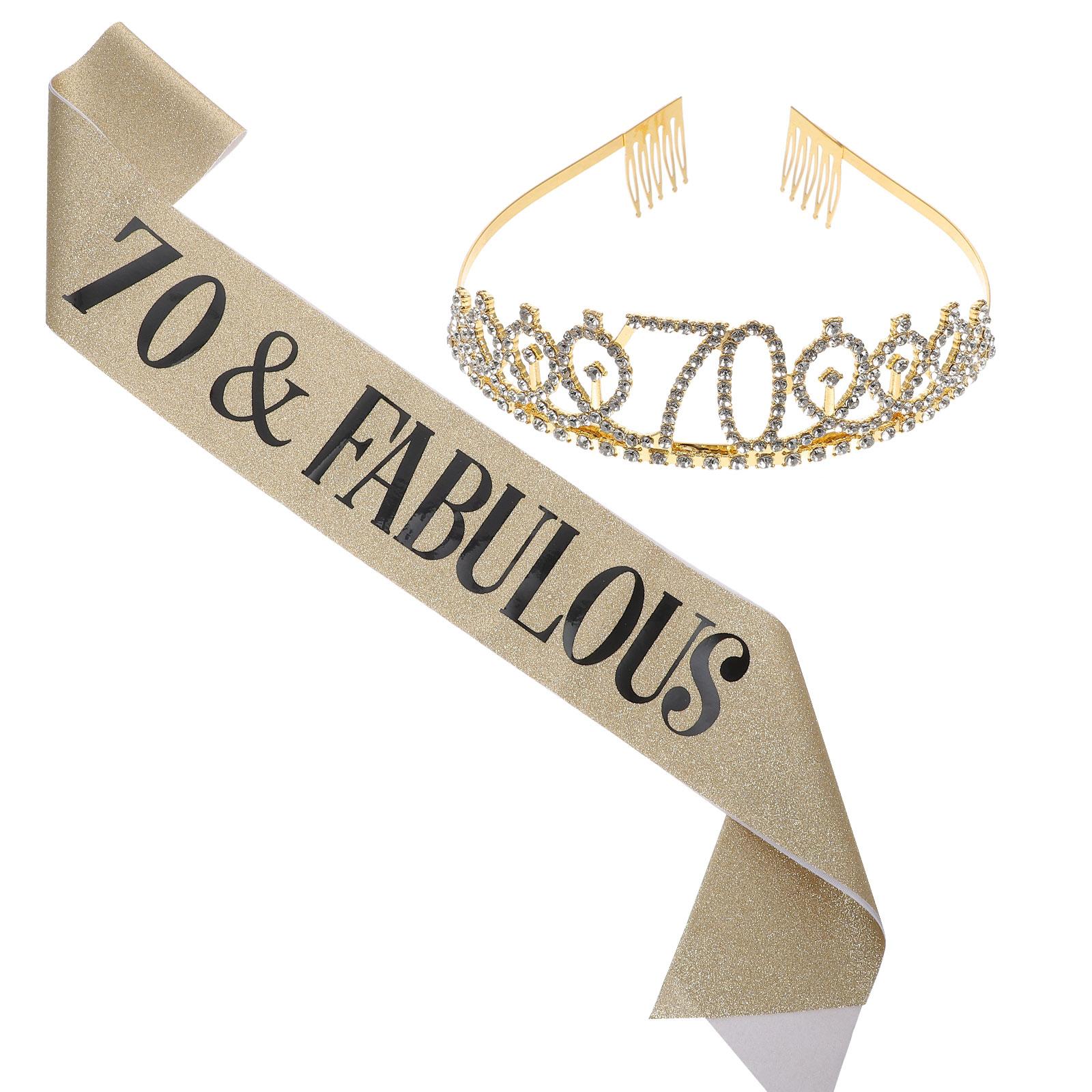 Glitter Sash วันเกิดมงกุฎชุดสุ - Birthday Sash Glitter บทวิจารณ์และราคา