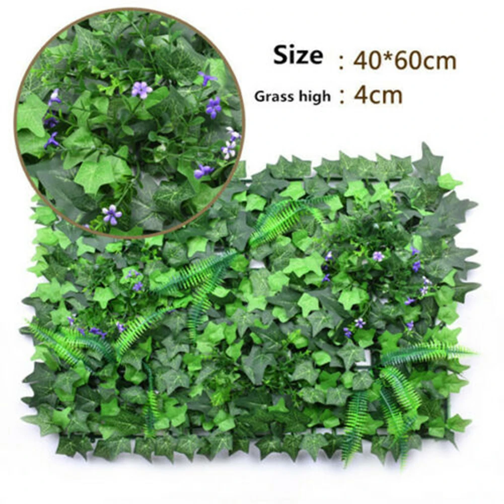 40*60 ซม.สนามหญ้าประดิษฐ์หญ้าผ - Flower Wall Panel บทวิจารณ์และราคา
