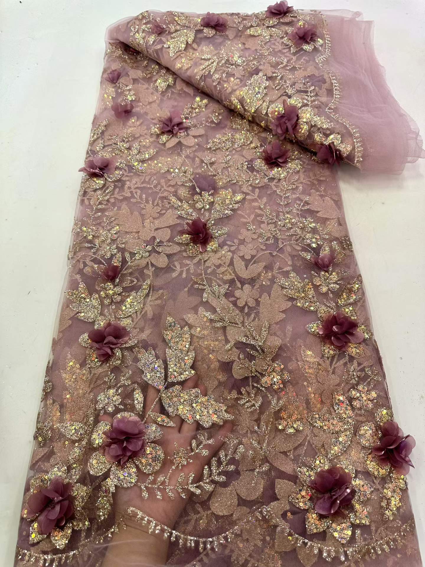 ผ้าลูกไม้แอฟริกันปักลายประดับเ - Glitter Tablecloth บทวิจารณ์และราคา