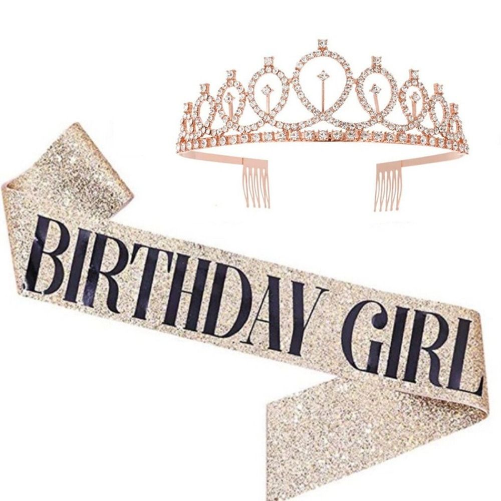 มงกุฎปาร์ตี้วันเกิดแบบกลิตเตอร - Birthday Sash Glitter บทวิจารณ์และราคา