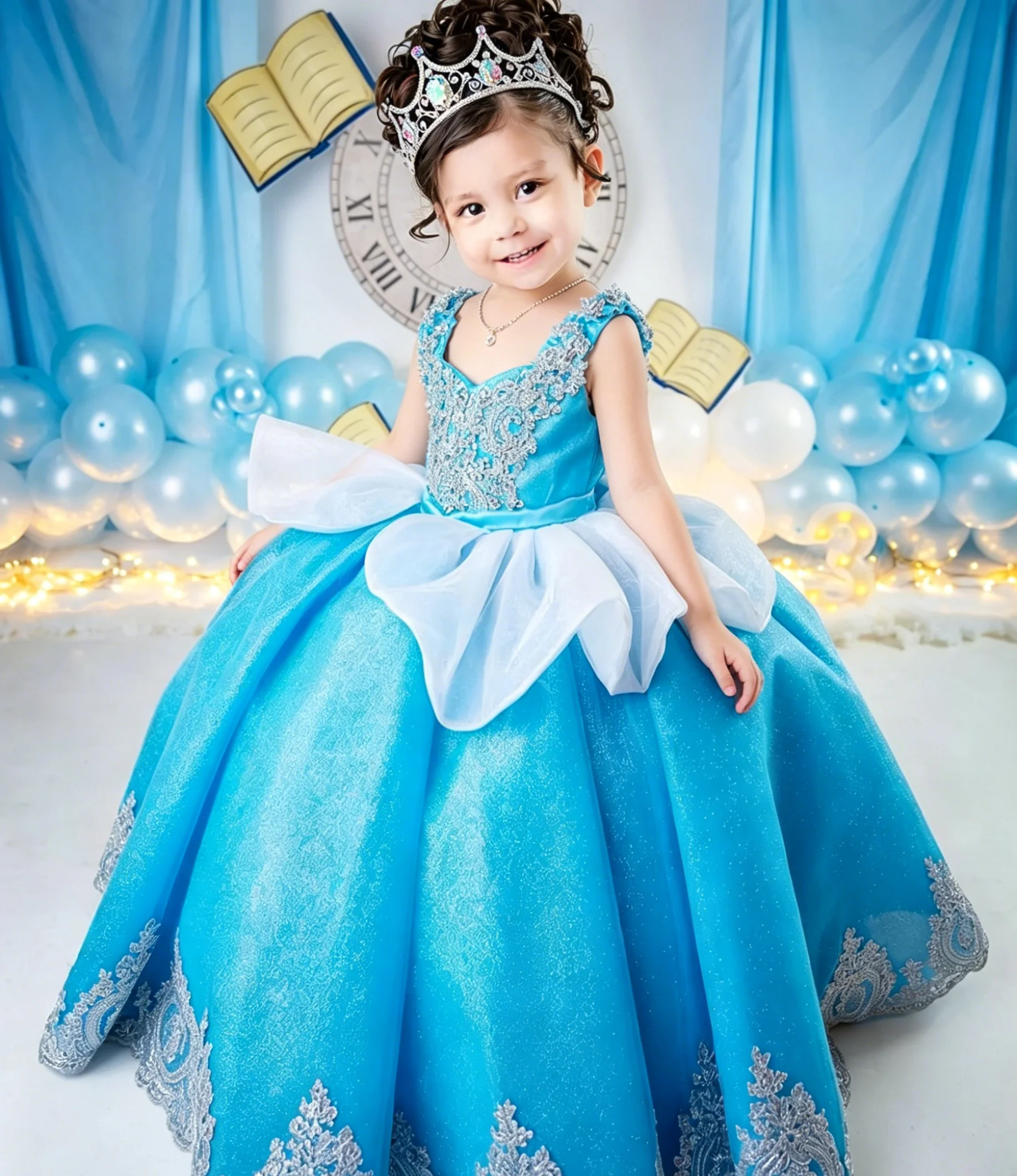 ชุดเดรสหรูหราสำหรับเด็กผู้หญิง - Birthday Sash Glitter บทวิจารณ์และราคา