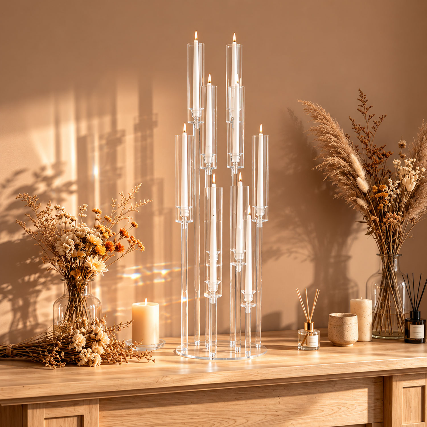 เชิงเทียนอะคริลิค 10 แขน สูง 3 - Centerpiece Stick บทวิจารณ์และราคา