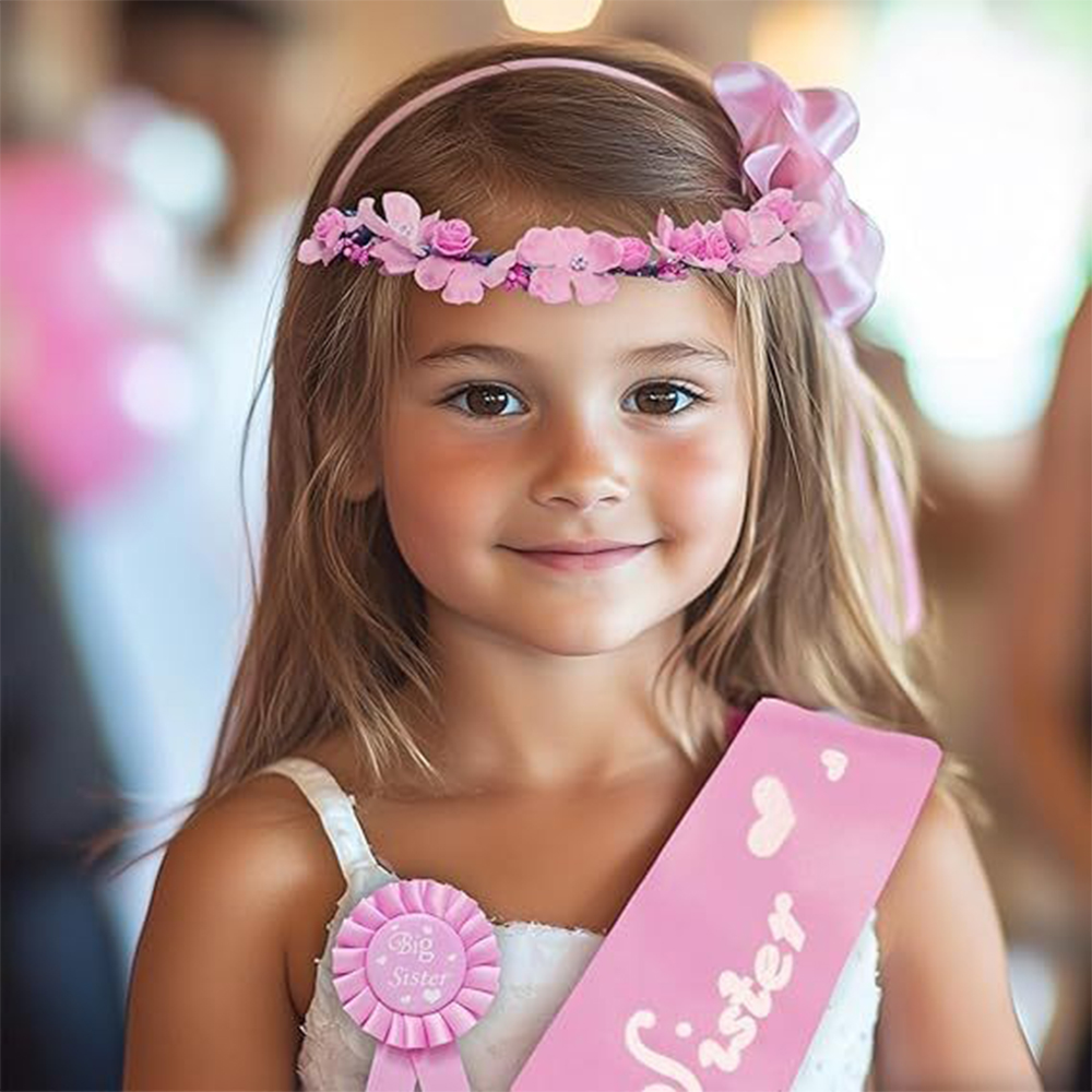 ผ้าคาดเอวสีชมพูฟ้าประดับกลิตเต - Birthday Sash Glitter บทวิจารณ์และราคา