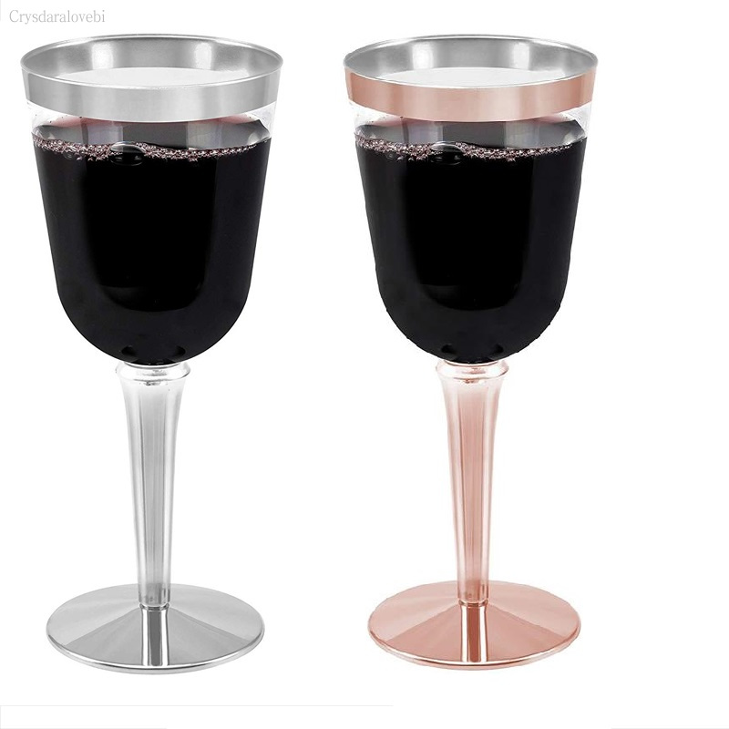 ถ้วยไวน์พลาสติกแข็งแบบใสแบบใช้ - Plastic Cup 50Pcs บทวิจารณ์และราคา