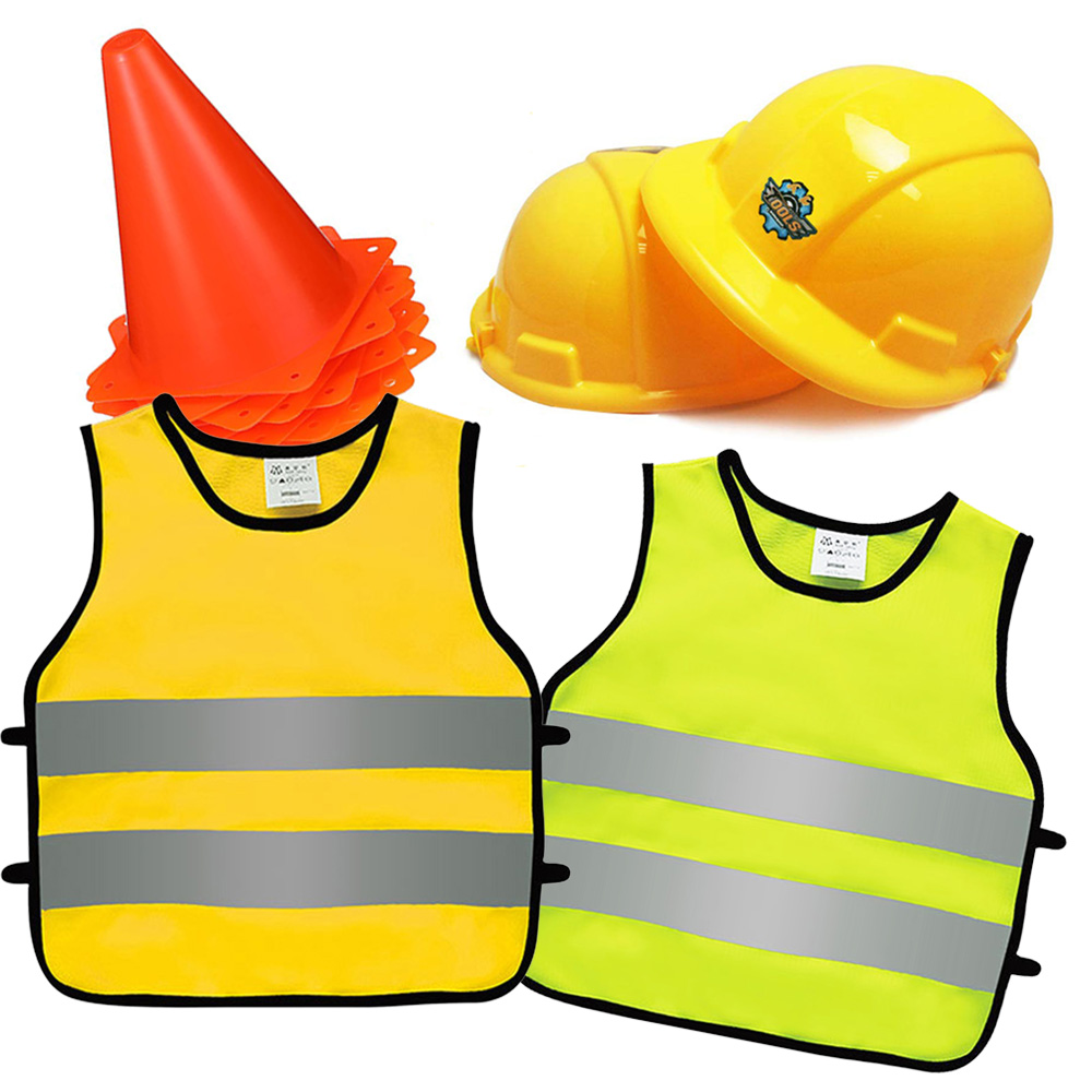 ชุดก่อสร้างสำหรับบทบาทของคนงาน - Party Hat Cone บทวิจารณ์และราคา