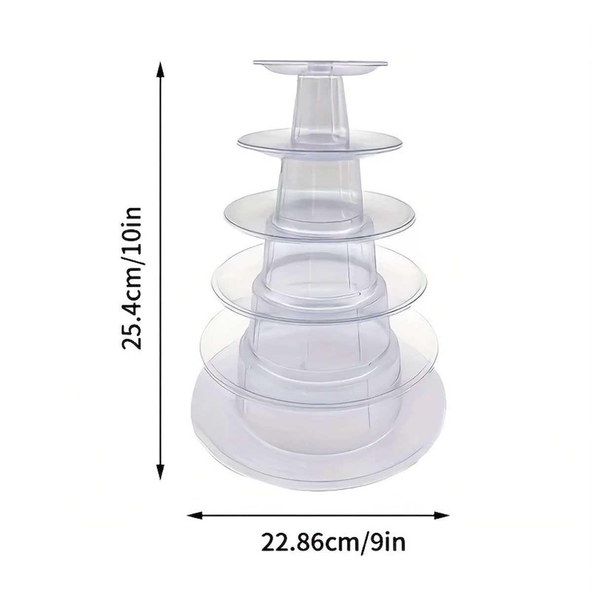 1 ชิ้น 6 ชั้น ชั้นวางเค้กพลาสต - Cupcake Stand Tier บทวิจารณ์และราคา