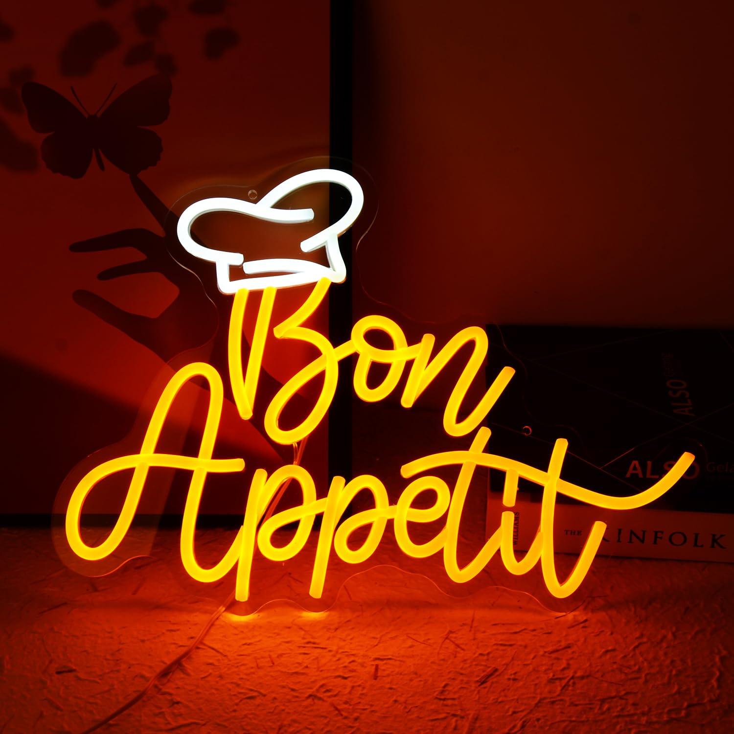 ป้ายไฟนีออนรูปหมวกเชฟ Bon Appe - Neon Sign Party บทวิจารณ์และราคา
