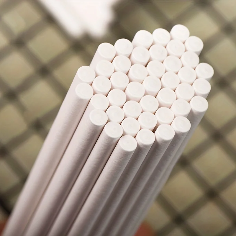100 ชิ้น, ไม้เสียบเค้กกระดาษคร - Paper Straw Color บทวิจารณ์และราคา