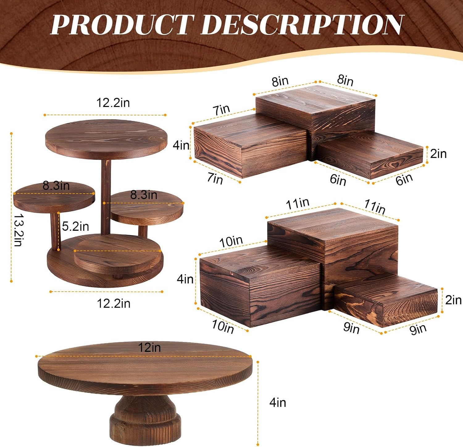 ชุดแท่นวางคัพเค้กทรงกลม 4 ชั้น - Cupcake Stand Tier บทวิจารณ์และราคา
