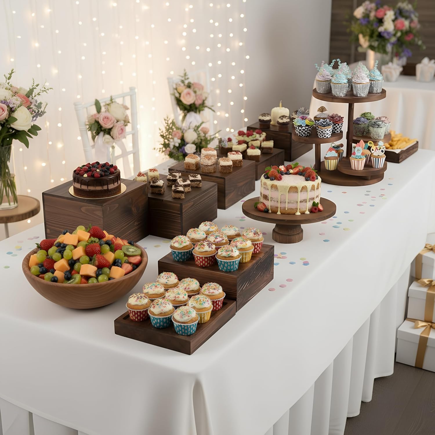 ชุดแท่นวางคัพเค้กทรงกลม 4 ชั้น - Cupcake Stand Tier บทวิจารณ์และราคา
