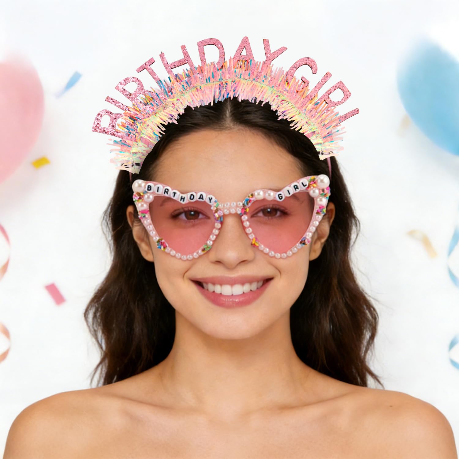 ชุดที่คาดผม ผ้าคาดเอว แว่นกันแ - Birthday Sash Glitter บทวิจารณ์และราคา