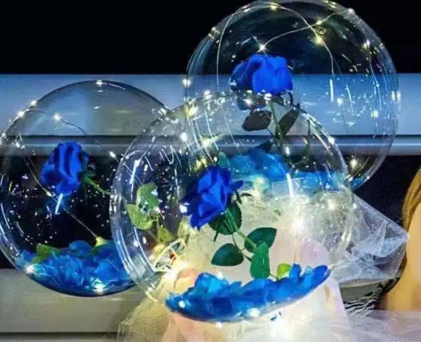 LED ส่องสว่างบอลลูน Rose ช่อบอ - Led Balloon Light บทวิจารณ์และราคา