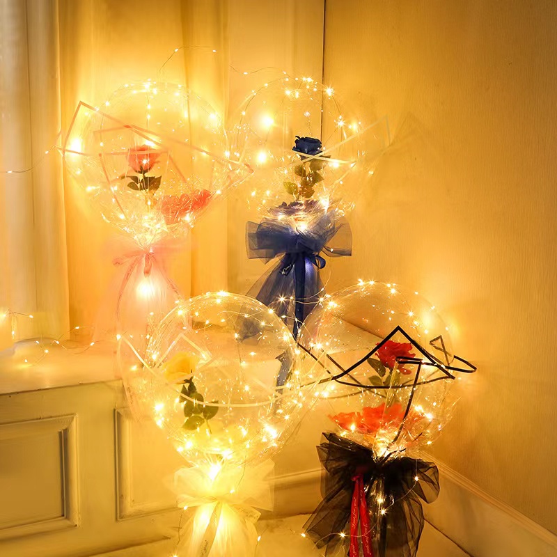 LED ส่องสว่างบอลลูน Rose ช่อบอ - Led Balloon Light บทวิจารณ์และราคา