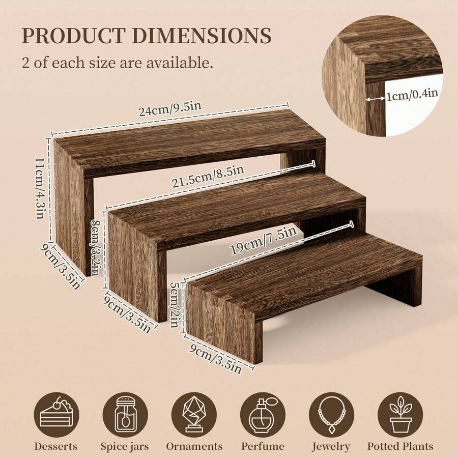 แท่นวางไม้สำหรับโชว์สินค้า 6 ช - Cupcake Stand Tier บทวิจารณ์และราคา