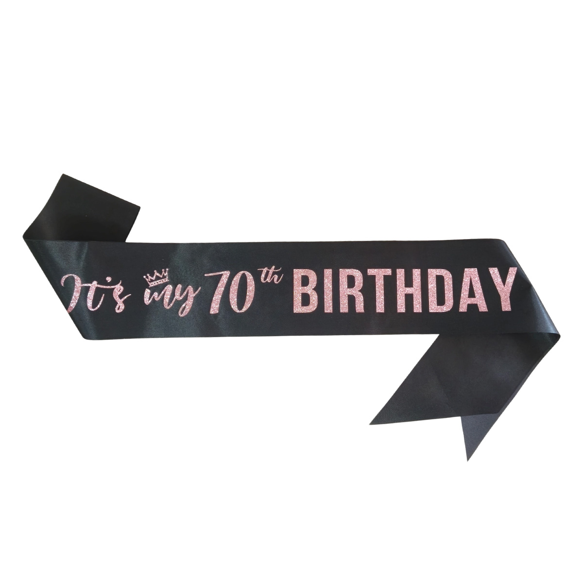 ผ้าคาดเอวสีดำพรีเมียม ฉลองวันเ - Birthday Sash Glitter บทวิจารณ์และราคา