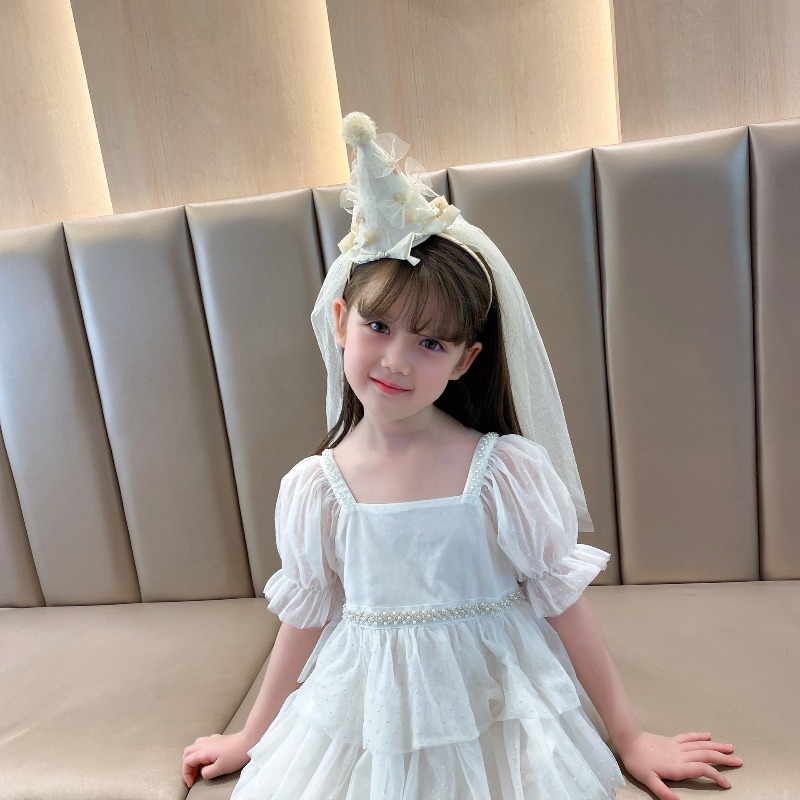 ที่คาดผมงานวันเกิดเด็ก ผ้าทูลล - Party Hat Cone บทวิจารณ์และราคา