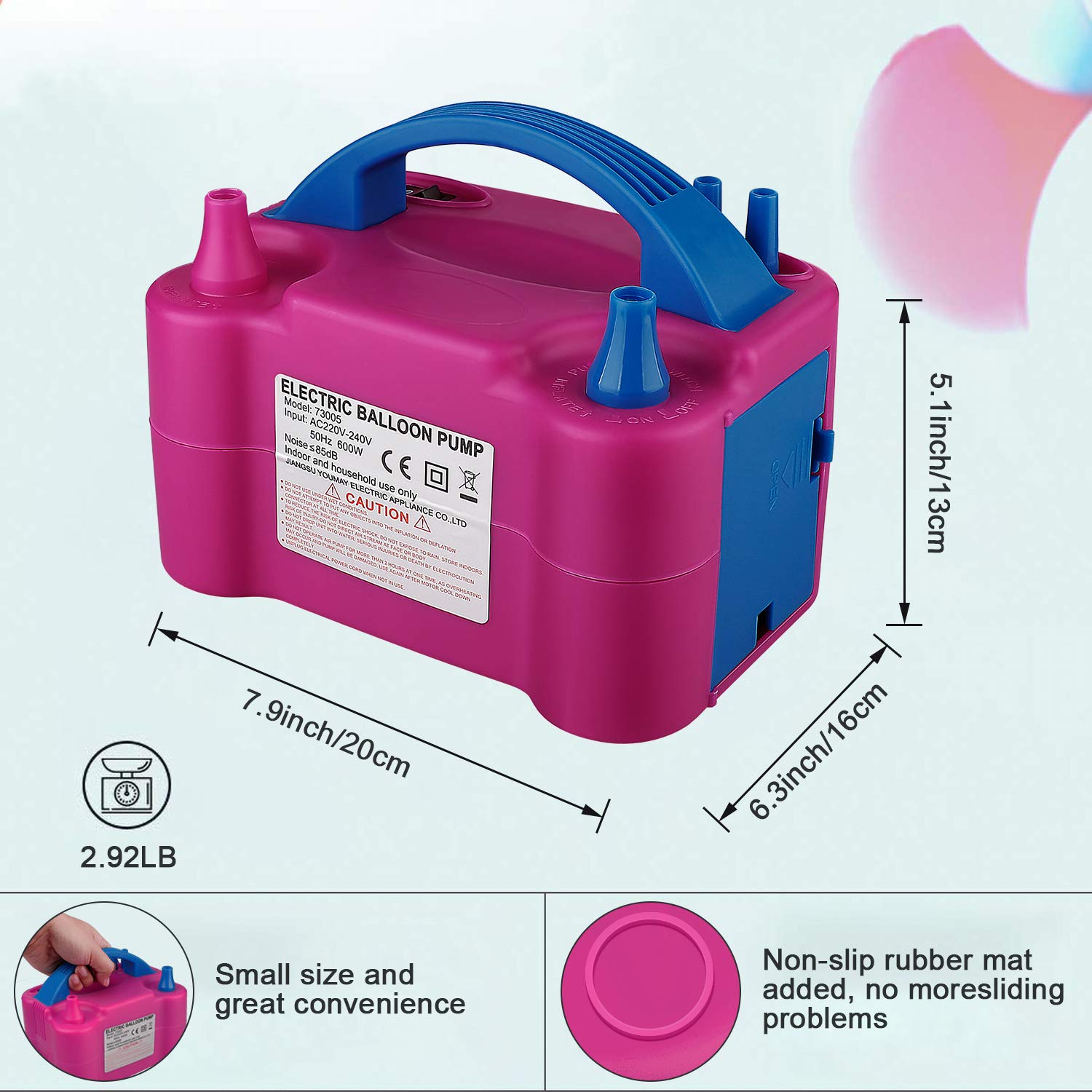เครื่องเป่าลูกโป่งไฟฟ้าแบบพกพา - Balloon Pump Hand บทวิจารณ์และราคา